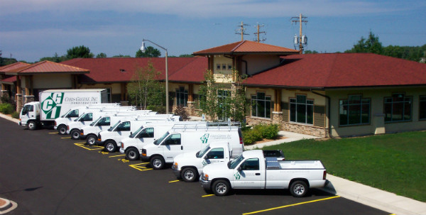 Chris Greene Inc. truck fleet lined up